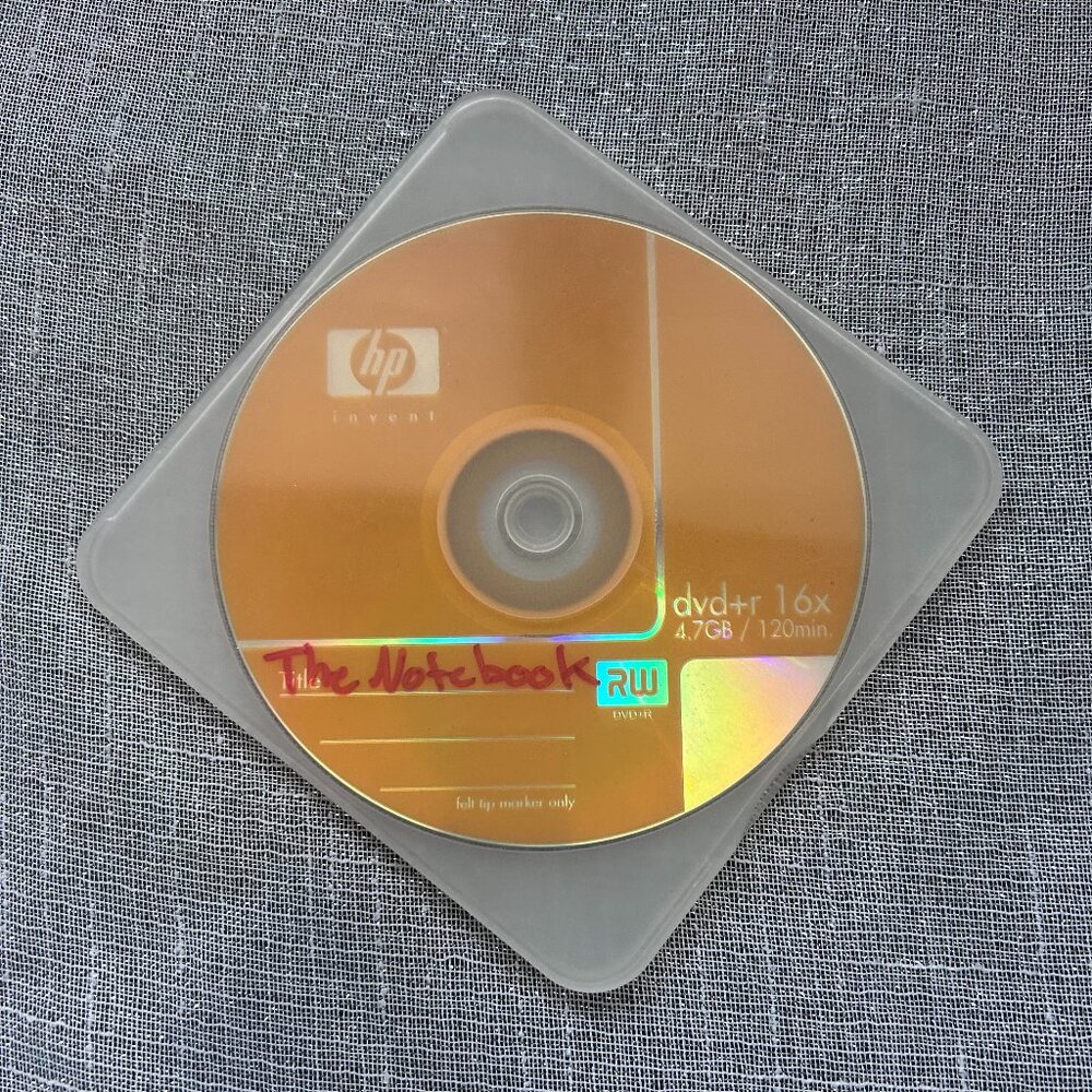 The Notebook DVD NO DAMAGES By Nicholas Sparks